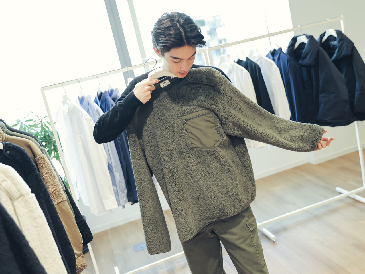 UNIQLO and Engineered Garmentsのフリースプルオーバー