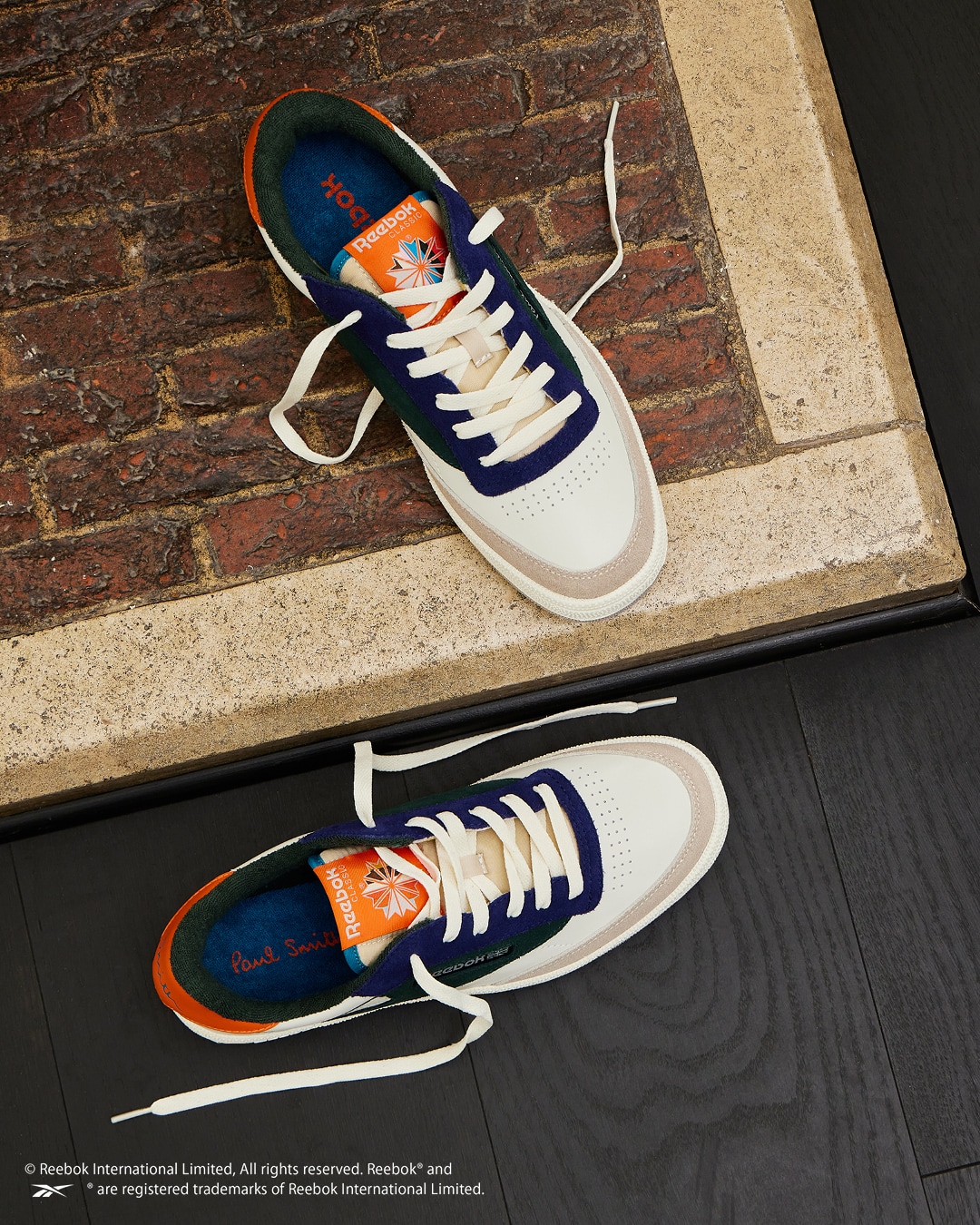 PAUL SMITH AND REEBOK COLLABORATE ON EXCLUSIVE CLUB C 85 COLLECTION ‘Paul Smith + Reebok CLUB C 85 VINTAGE’　リーボック　ポール・スミス コラボ　ビジュアル２