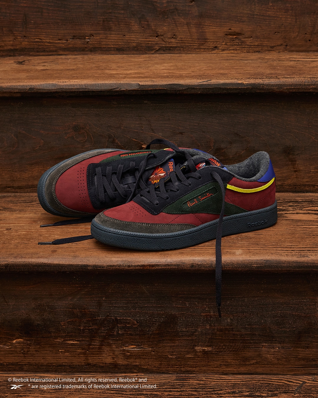 PAUL SMITH AND REEBOK COLLABORATE ON EXCLUSIVE CLUB C 85 COLLECTION ‘Paul Smith + Reebok CLUB C 85 VINTAGE’　リーボック　ポール・スミス コラボ　ビジュアル３