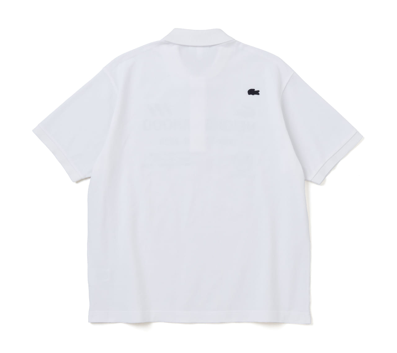 『Lacoste Polo Shirt Laboratory』 vol.2 NEIGHBORHOOD × LACOSTE コラボポロシャツ　ホワイト　背面