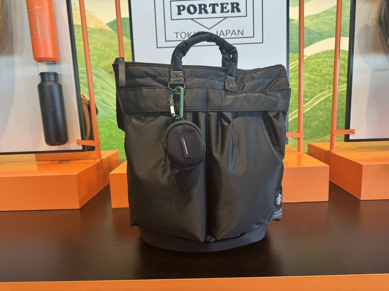 PORTER コーヒービーンシェイプ ヘルメットバッグ　全体