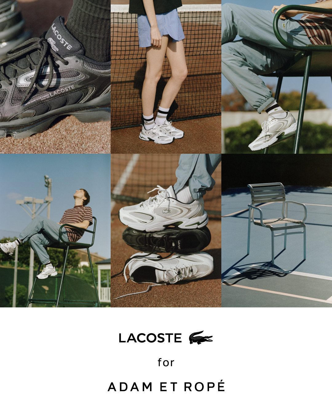 ADAM ET ROPÉ アダム エ ロペ LACOSTE ラコステ コラボ　スニーカー　メインビジュアル