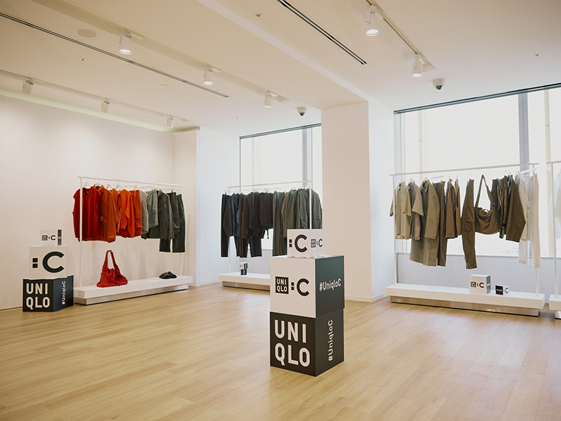 UNIQLO : C 2025年春夏コレクション 展示会場のようす１