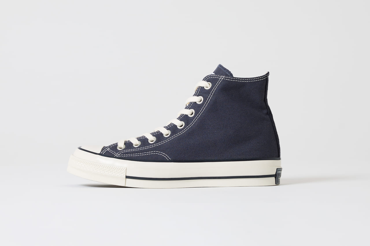 Brooks Brothers  CONVERSE 米国ブランド ユニセックス　限定コラボスニーカー2 型　ブラック　ハイカット　側面