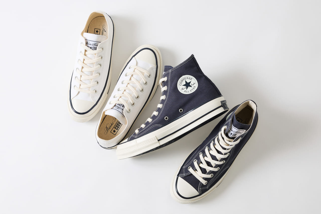 Brooks Brothers  CONVERSE 米国ブランド ユニセックス　限定コラボスニーカー2 型　ビジュアル