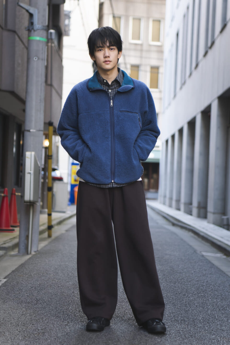 樋之津林太郎の冬の私服