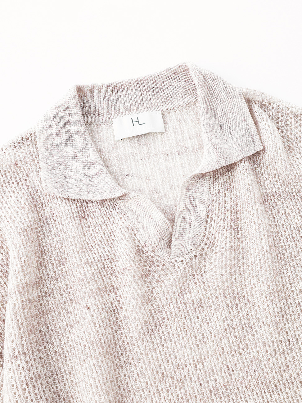 HERILL Linen WG Poloのネック