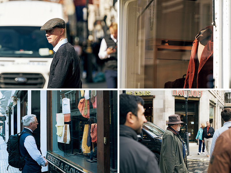 ロンドンの紳士服街でのスナップ　２